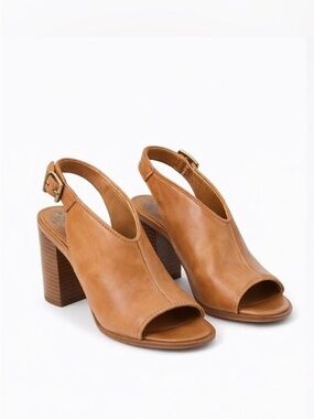 Vince Camuto Tan Leather Slip-On Shoe